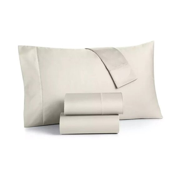 Charter Club 550TC Cotton Extra Deep Pocket 4Pc Sheet Set King Ivory $235 - Picture 1 of 1